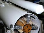 SRB montiert / SRB strapped on