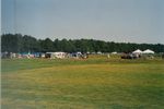 Vendors and rocketeers on the field