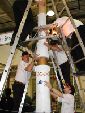 Das ganze Team musste mithelfen / Help need from the whole team