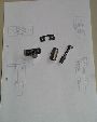 Einige Teile der Fallschirmverriegelung / Some parts of the parachute retain mechanism